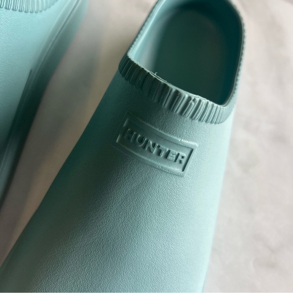 HUNTER Size 11 In/Out Bloom Algae Foam Birdseye Blue Clog New - Picture 4 of 5